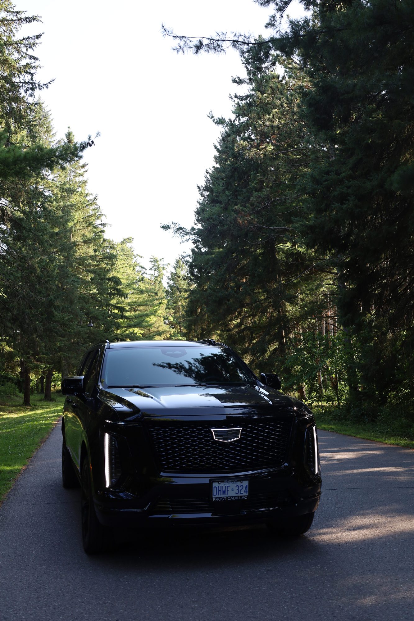 Legacy Limos black Cadillac Escalade — front